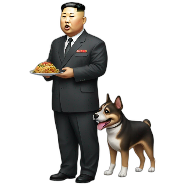 Kim jong un eat dog emoji