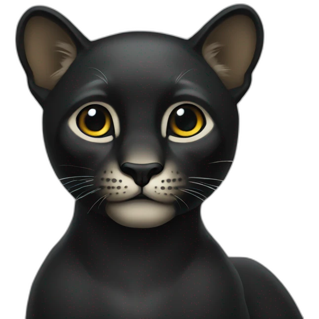 Panthère noire emoji
