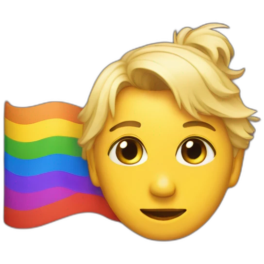 Drapeau gay emoji
