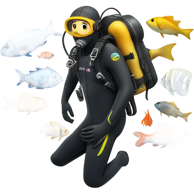 Deep sea diving emoji
