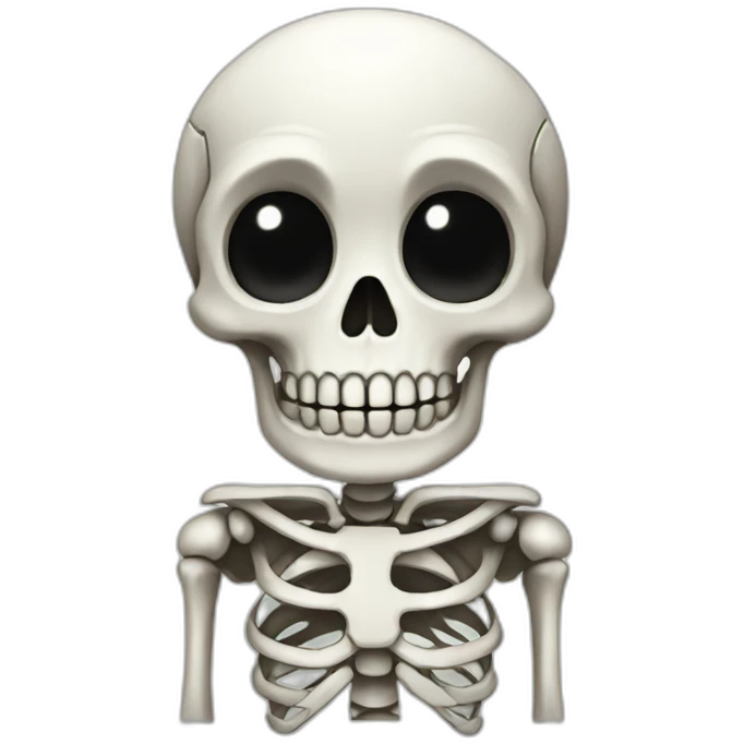 cute halloween skeleton emoji