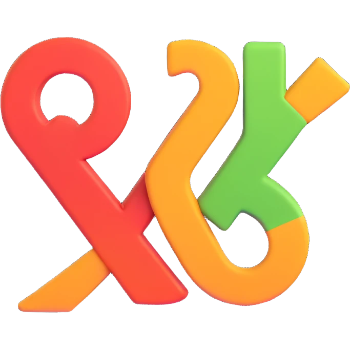 set of four modern friendly Discord bot emotes for OptiCore with #3498db as main accent color representing success, error, loading, and info reactions or status emoji