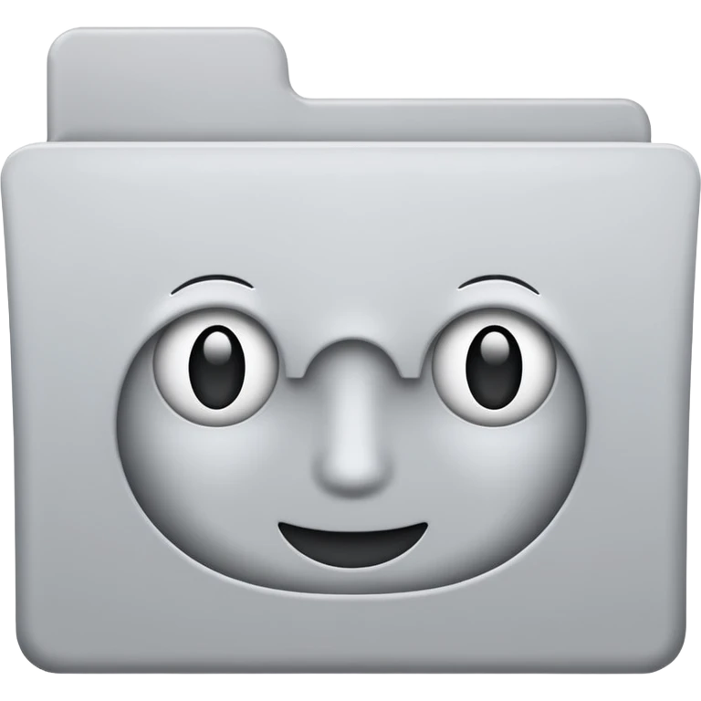 computer folder white and gray emoji