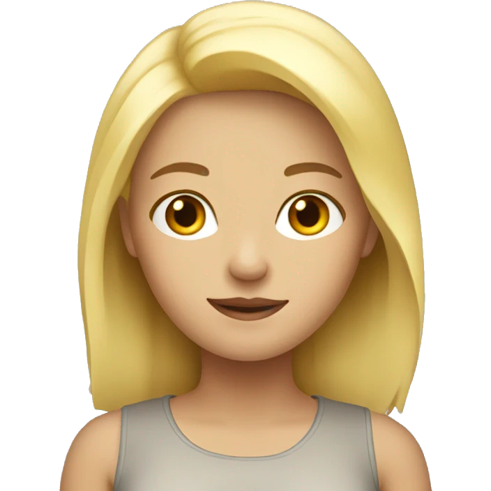blonde girl emoji