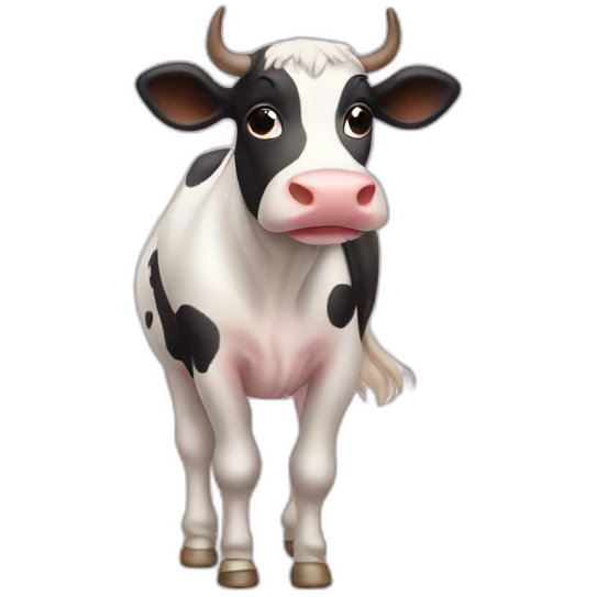 Ballerina cow emoji