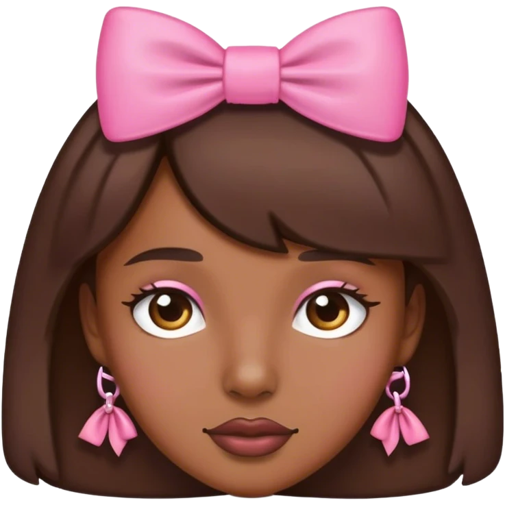 Moño rosa  emoji