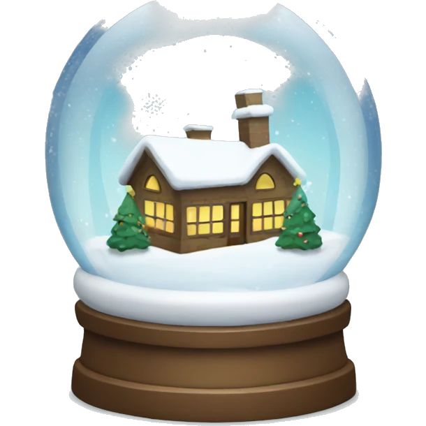 Christmas snowglobe emoji