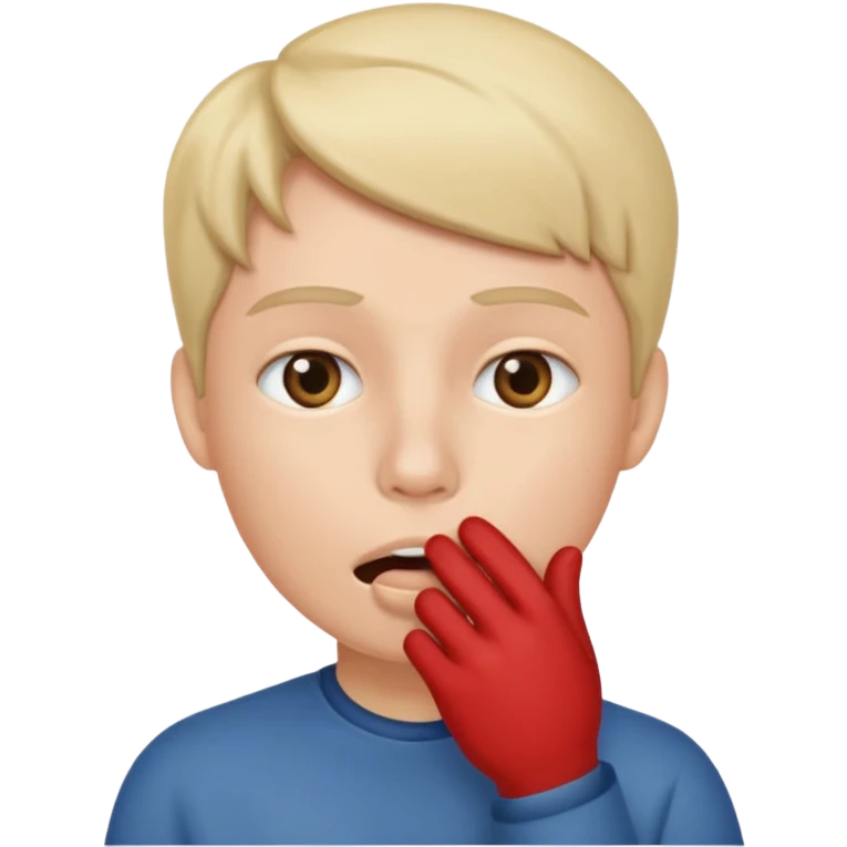 silence, hand in front of mouth emoji