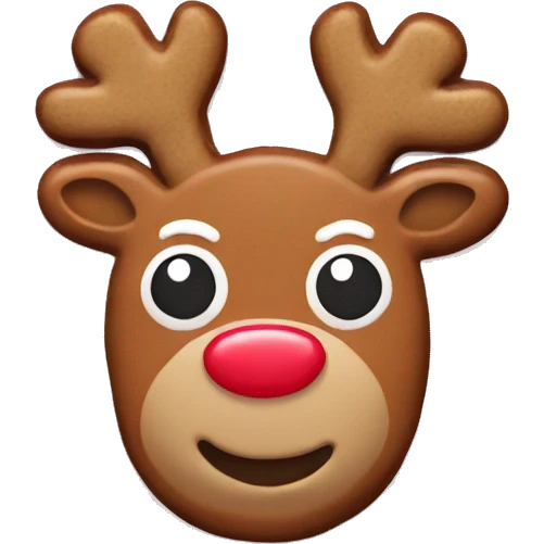  Reindeer gingerbread cookie emoji