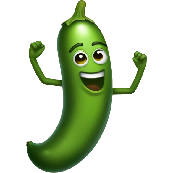 dancing pickle  emoji