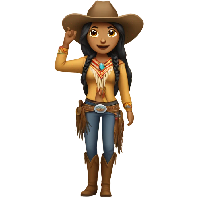 Native American Cowgirl emoji