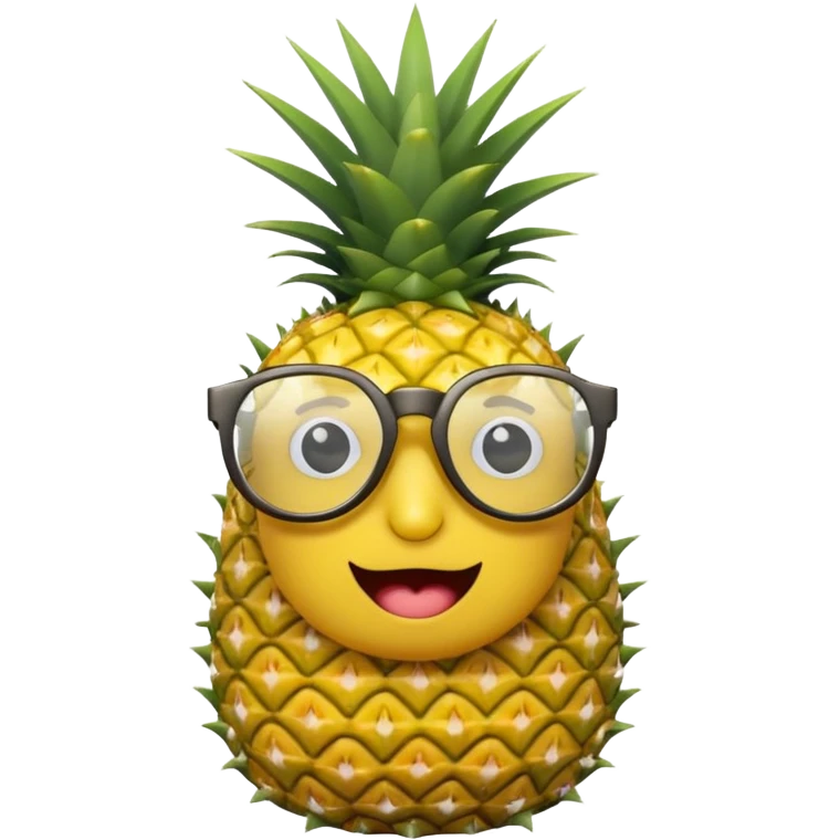 pineapple with glasses emoji