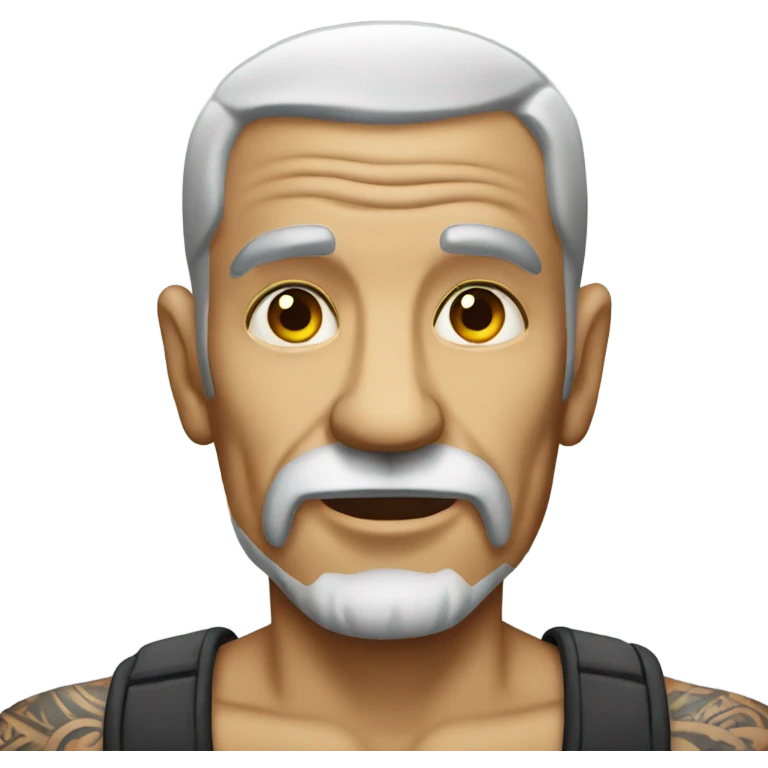 Old tattooed guy  emoji