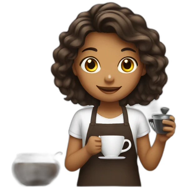 girl making coffee emoji