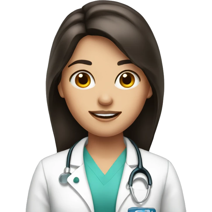 doctor dentist brunette emoji