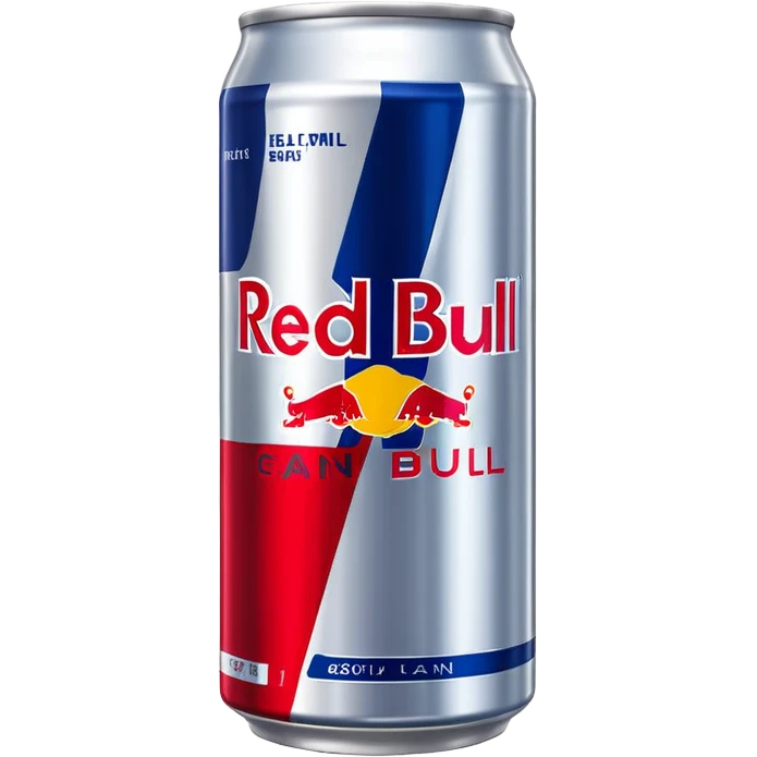 Red Bull can, detailed, vibrant, sharp, clean, high resolution, HD emoji