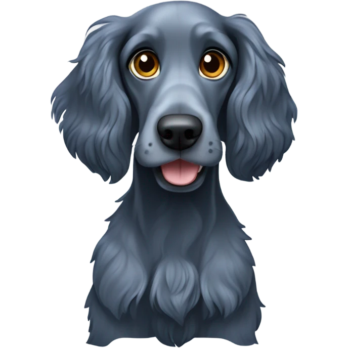 Blue roan cocker spaniel emoji