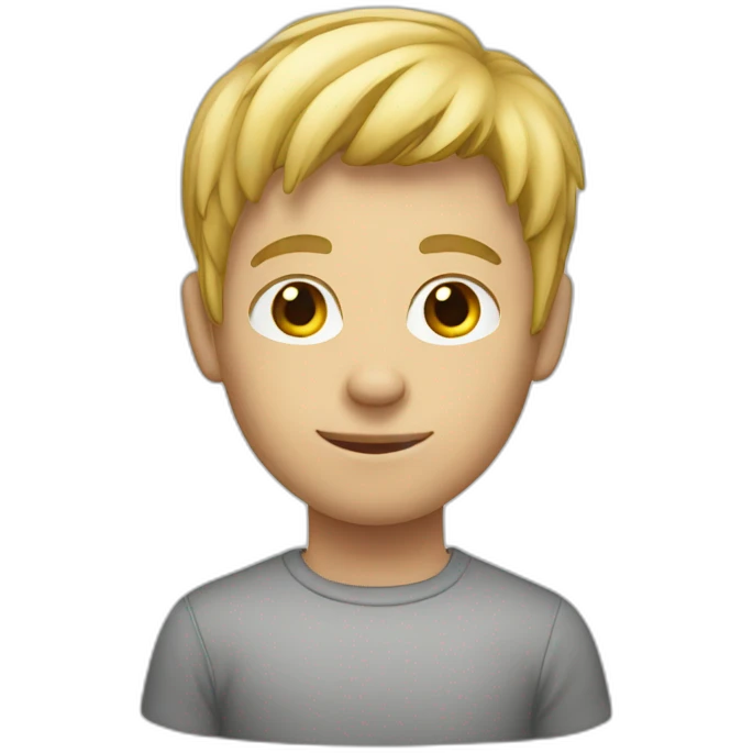 young blond man emoji