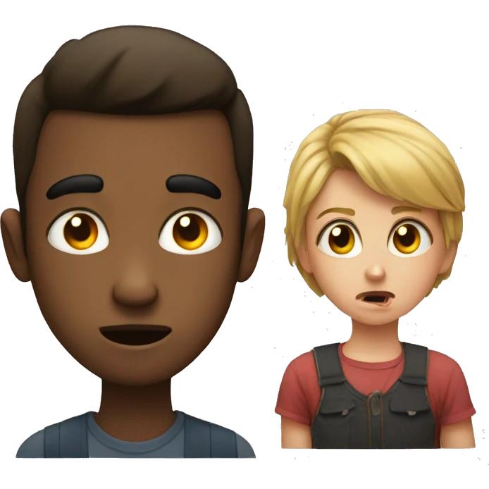 Boy mad at Girl emoji
