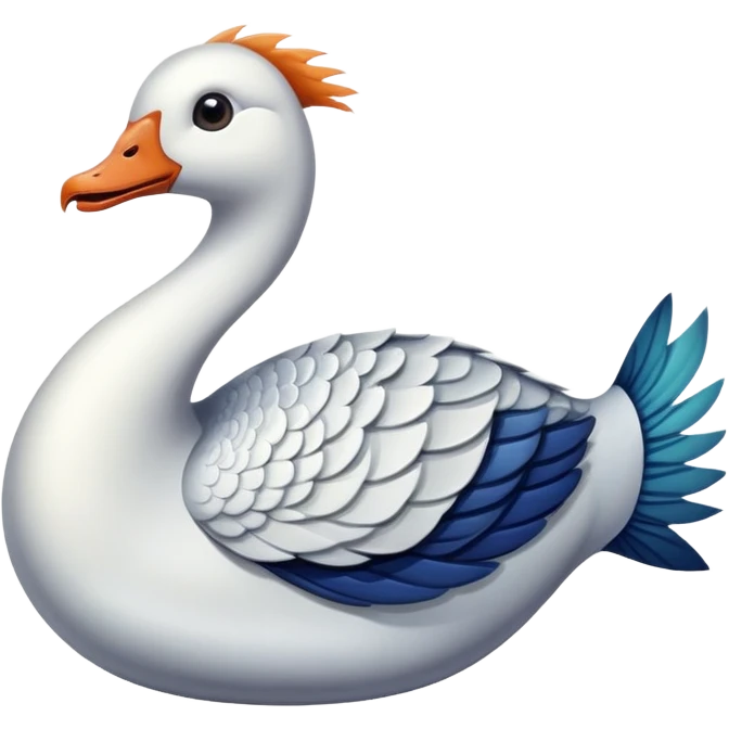 half goose half fish creature emoji