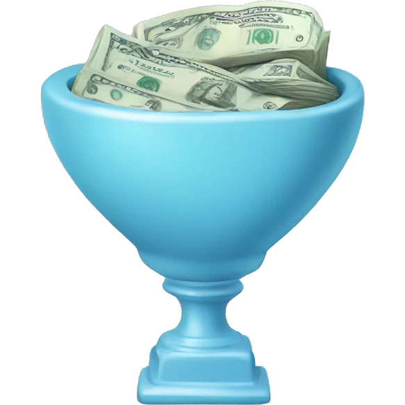 Light blue money  emoji