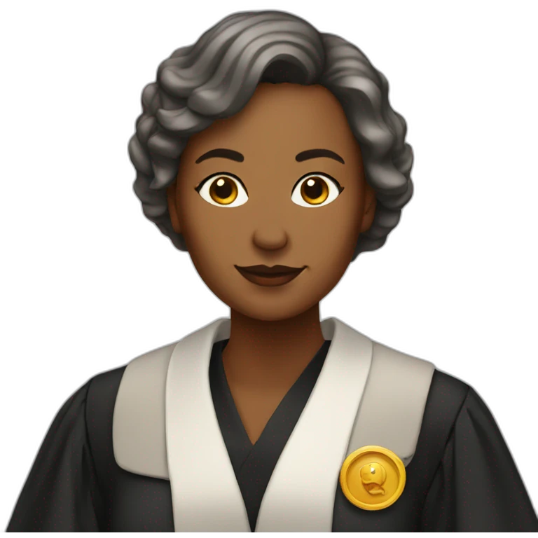 woman lawyer Wearing a robe emoji