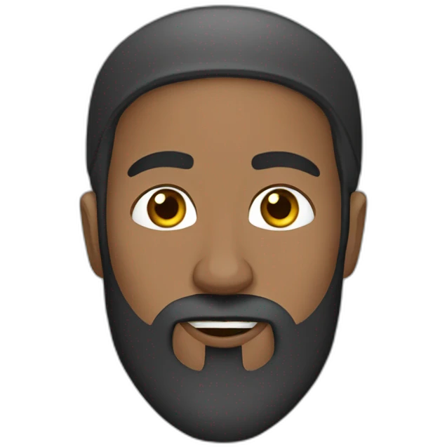 islamic guy with beard emoji