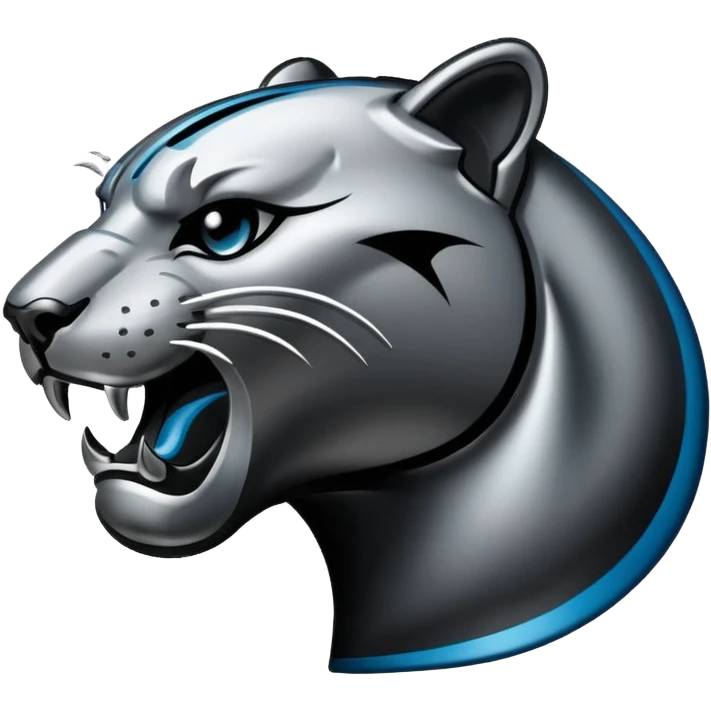 Panthers nfl team logo turned to the right emoji