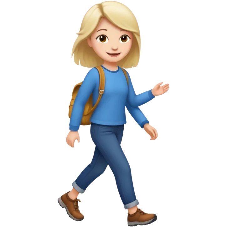 girl walking emoji