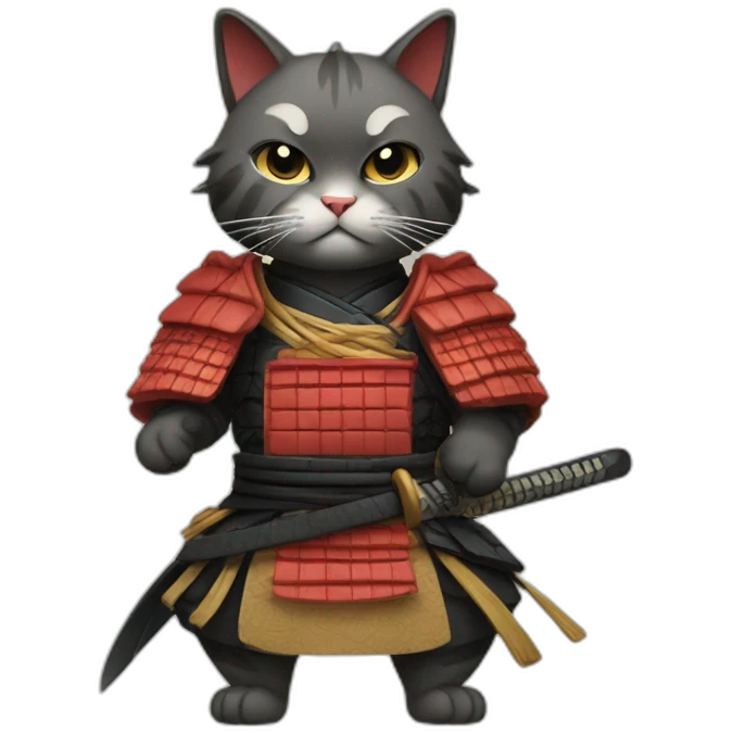 samurai cat emoji