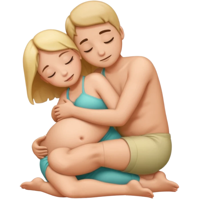 sexual intercourse in fetal position  emoji