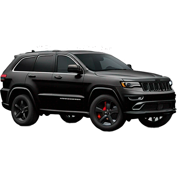 2024 Black Jeep grand Cherokee no chrome emoji