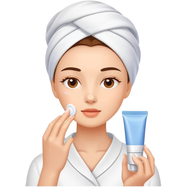 skin care cream application Doechii emoji