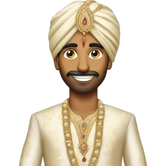 indian groom emoji