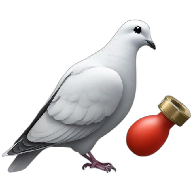 dove and grenade emoji