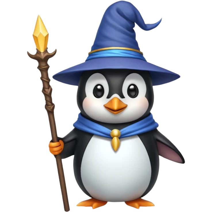 Penguin Wizard emoji