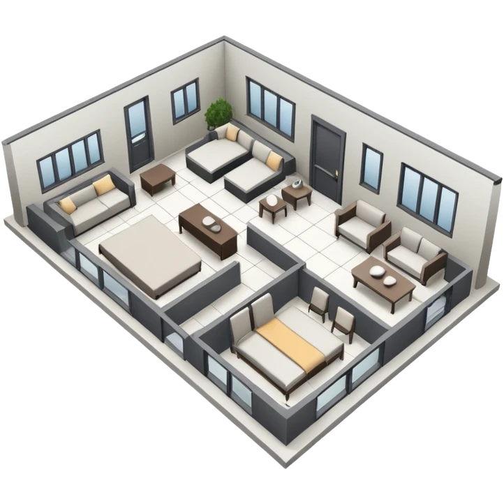 hand draw house plan on paper emoji