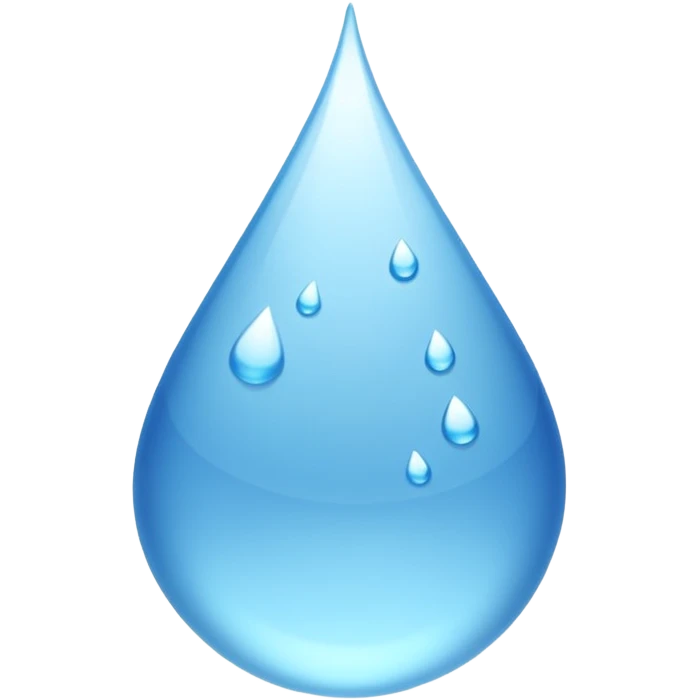 Gota de agua color blanco white emoji