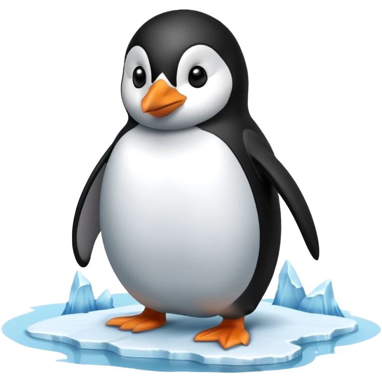 penguin on the iceberg emoji