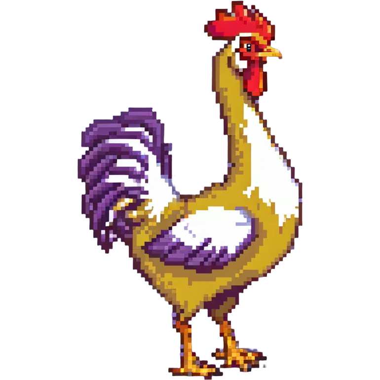 shouting yellow long neck chicken emoji