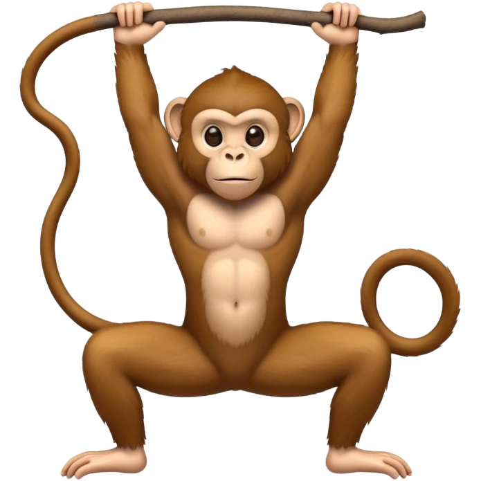 Monkey doing spilts  emoji