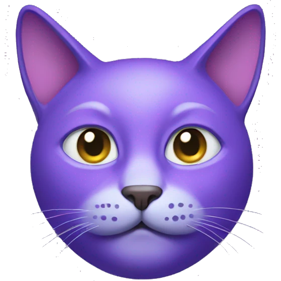 Purple cat face emoji