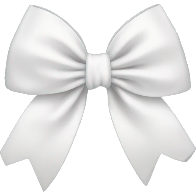 white bow emoji