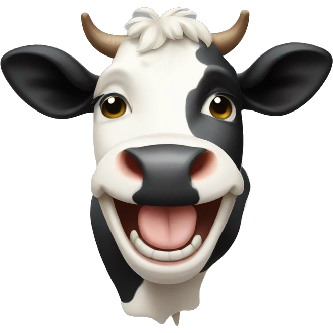  a cow laughing  emoji