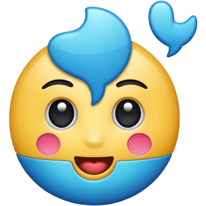 Emoji de verificación azul de tik tok pero que no salga la puntita de la verificación de la tilde que salga todo redondo  emoji
