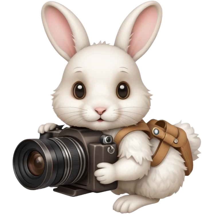 white rabbit camera emoji