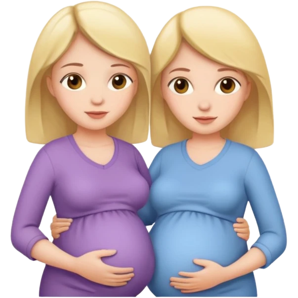 Two sisters one pregnant  emoji
