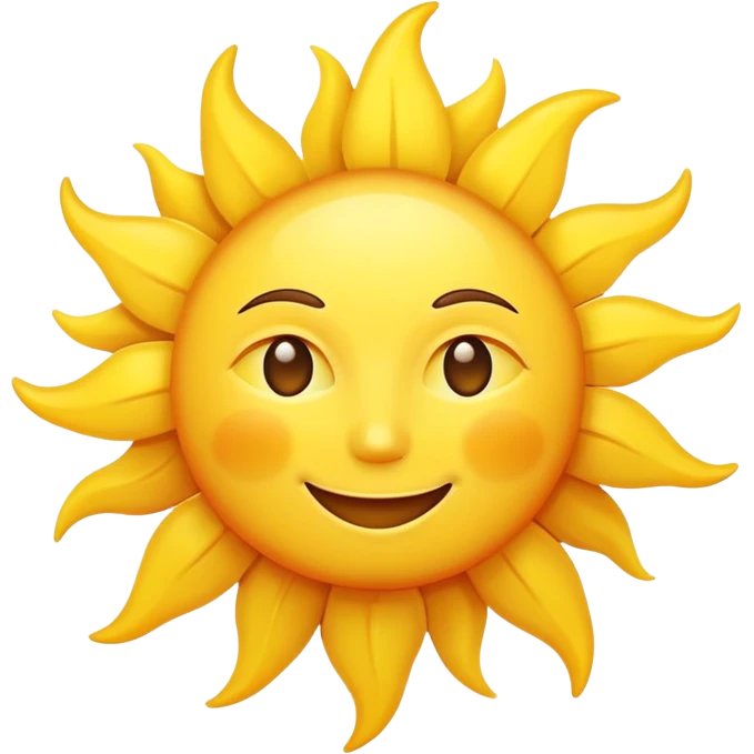 smiling sun emoji