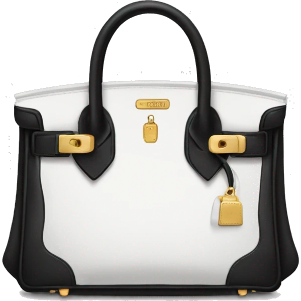 Black Birkin bag emoji