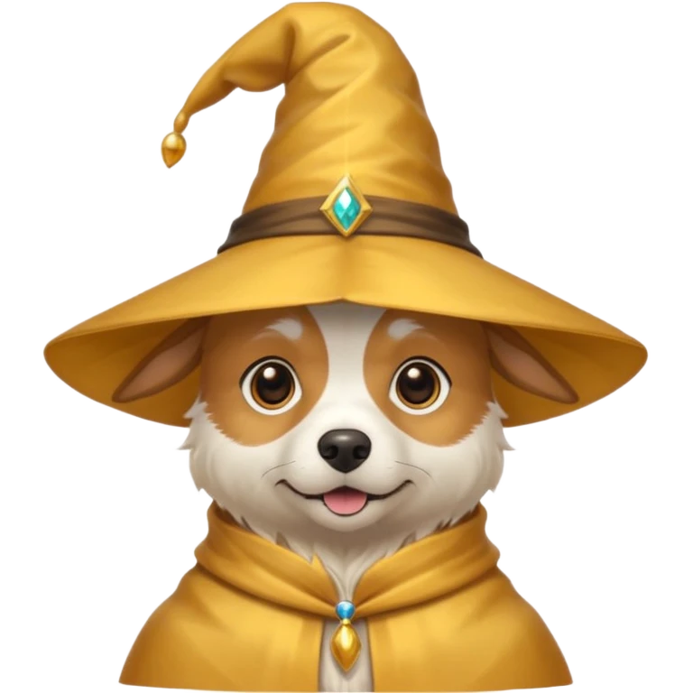 Dog wizard emoji